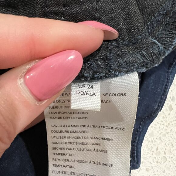 Anthro We The Free People Sz 24 Jeans Feel Alright Skinny Stretch Pull On Denim - Picture 7 of 11